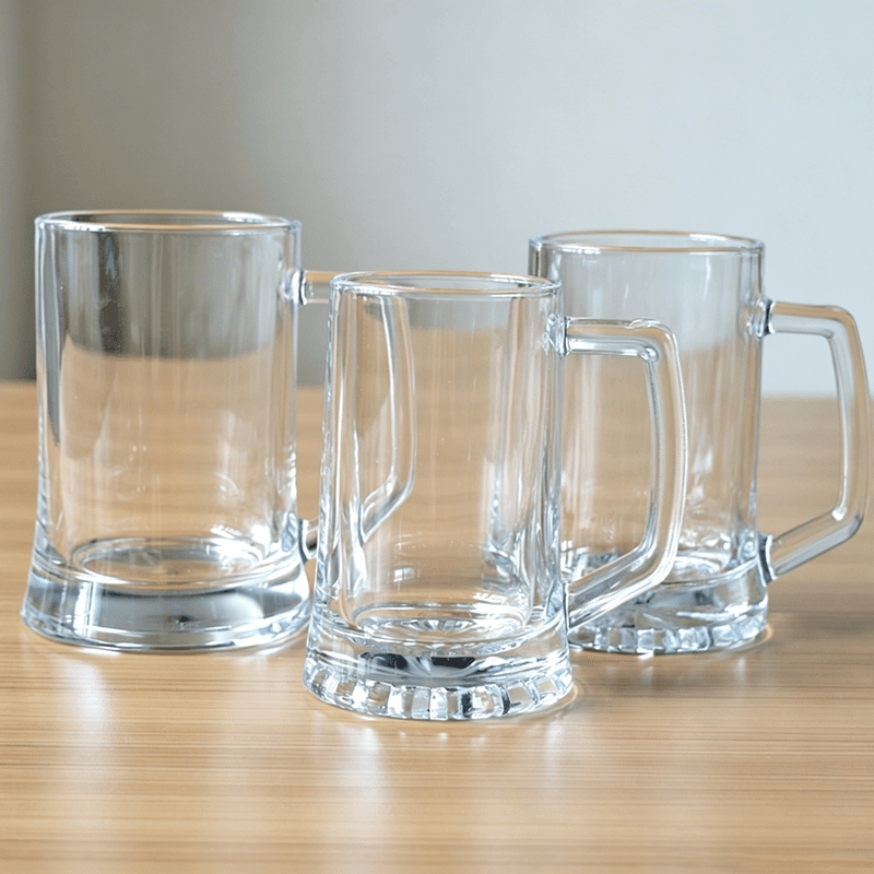 Existing Molds Heavy Base Beer Glass Mugs with 280ml/380ml/500ml Volume