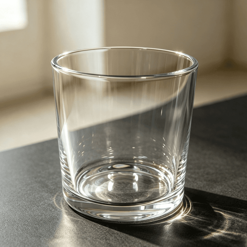 New Round Glass Candle Cups 550ml Volume