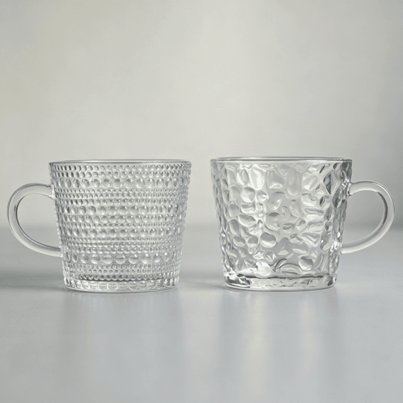 Machine Made 250ml Glass Mugs for Tea/Coffee/Milk